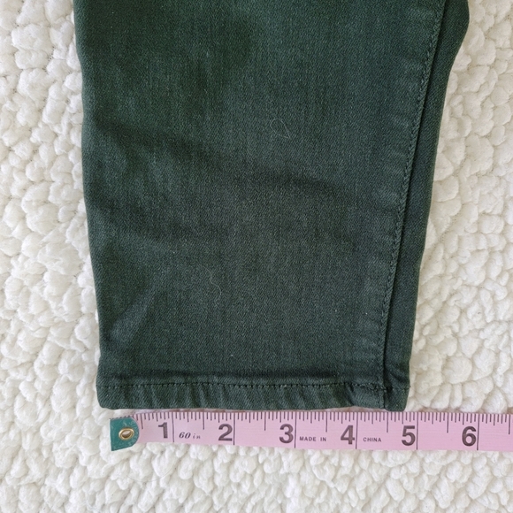Kut From The Kloth Mia Toothpick Ankle Skinny Hunter Green Denim Jeans Size 6 - Picture 15 of 15
